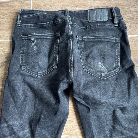 American Eagle AE AirFlex Patched Slim Skinny Straight Jean Style #: 6209 30/30 - Picture 14 of 14